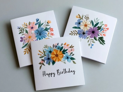 Мини-открытка «Акварель»